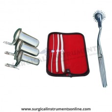 Hegar uterine dilator 3 pieces set,3-4, 9-10, 13-14, pinwheel, collin 3pcs